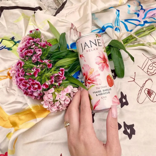 Thé Glacé Jane RELAX - FRAISE, BASILIC & HIBISCUS