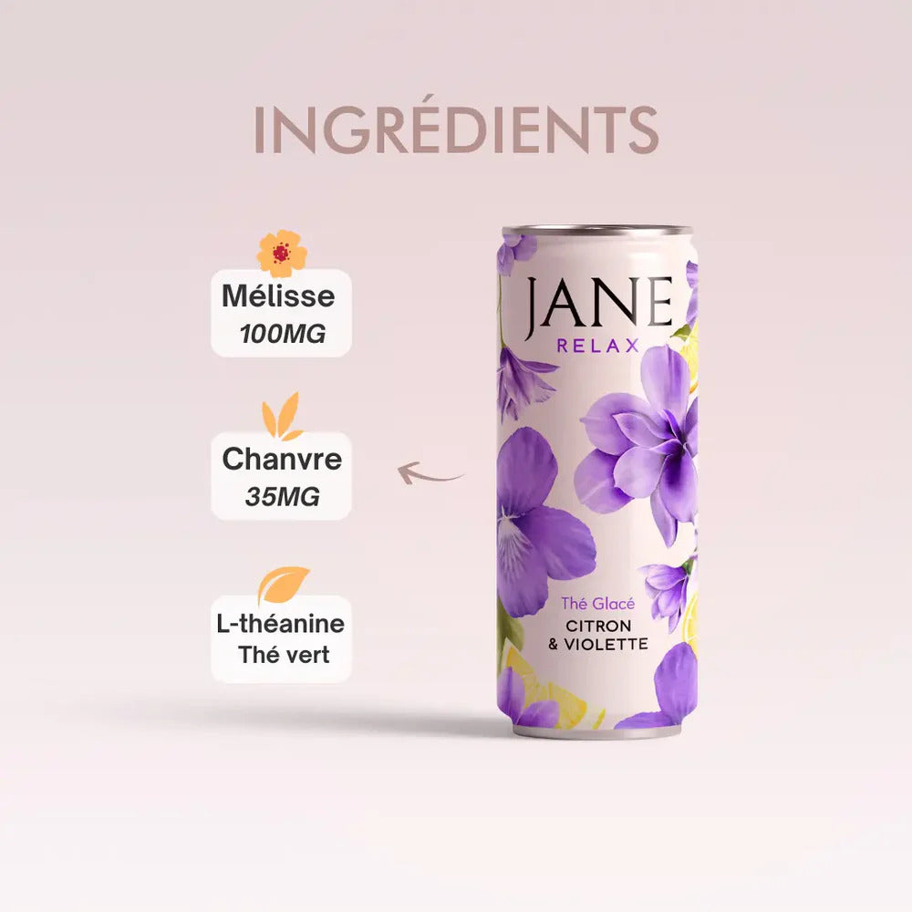 Thé Glacé Jane RELAX - VIOLETTE & CITRON