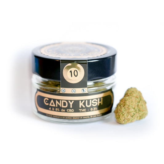 Candy Kush - Fleurs Hydro Indoor - Gagnante CBD CUP Cannabis Cup - Barong CBD Shop - Barong CBDShop - meilleur cbd à fumer - cbd la plus forte