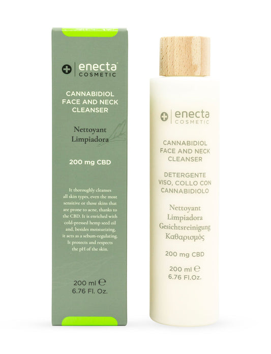 Cosmétique nettoyant visage et cou CBD Cannabidiol - Eczéma Acné Soin réparateur - régulateur sébum CBD - Enecta - Barong CBD Shop