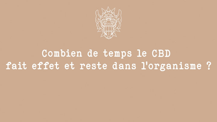 Combien de temps le CBD fait-il effet et reste dans l'organisme ? Combien de temps le CBD reste dans le sang et dans l'urine ?