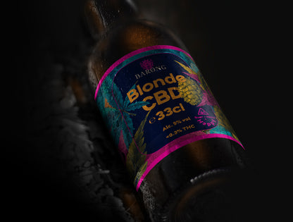 Biere Blonde BIO au CBD Chanvre - Beer with Hemp CBD - Brasserie l'éclat Carnoules - Barong CBD Shop