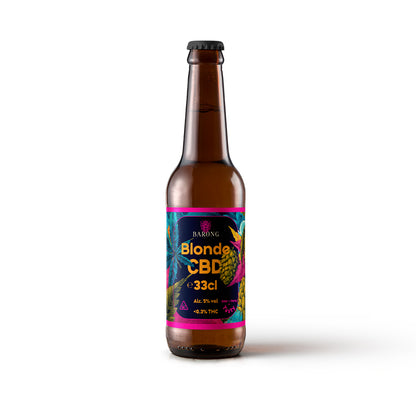 Biere Blonde BIO au CBD Chanvre - Beer with Hemp CBD - Brasserie l'éclat Carnoules - Puget-Ville