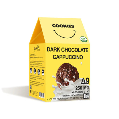 Cookies THC delta 9 Tétrahydrocannabinol Edibles THC - Barong CBD Shop - Barong CBDshop - THC shop - coffee shop - Cookies Dark Chocolate Cappuccino Sweet Life
