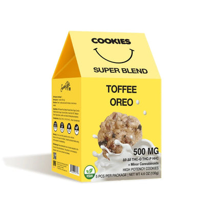 Cookies THC delta 9 Tétrahydrocannabinol Edibles THC - Barong CBD Shop - Barong CBDshop - THC shop - coffee shop - Cookies Toffee Oreo Sweet Life