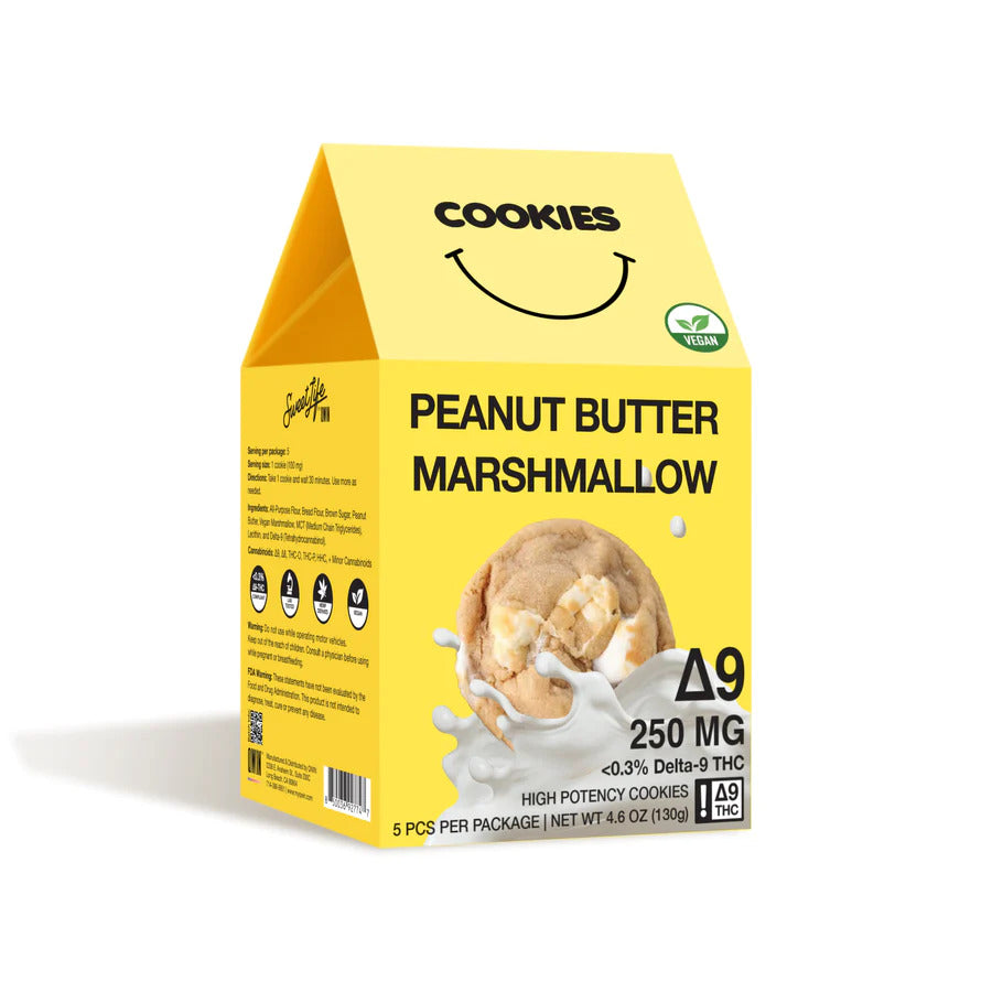 Cookies THC Peanut Butter Marshmallow Delta 9 Sweet Life THCP Shop THC Shop France