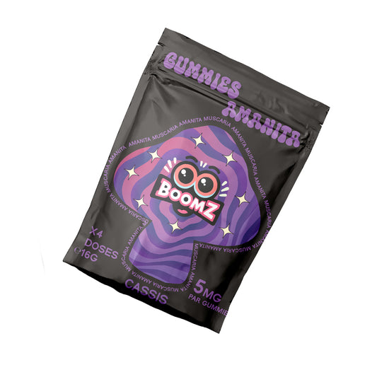 Bonbon Muscimol Gummies-Muscimol-Amanita-Muscaria---BOOMZ---Cassis---Black-Current