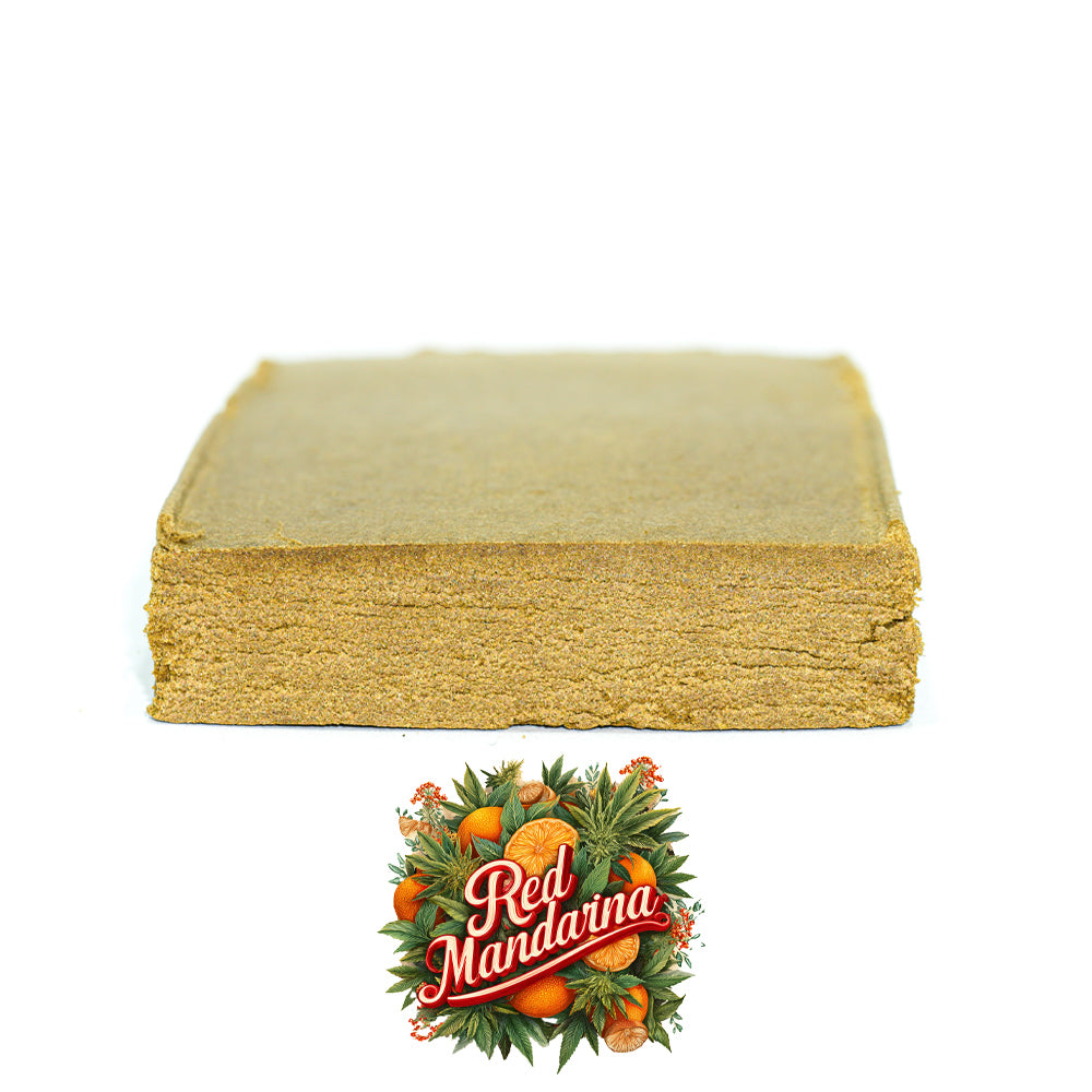 Hash CBD Dry sift haschich hashish chite plaquette KGF Red Mandarina
