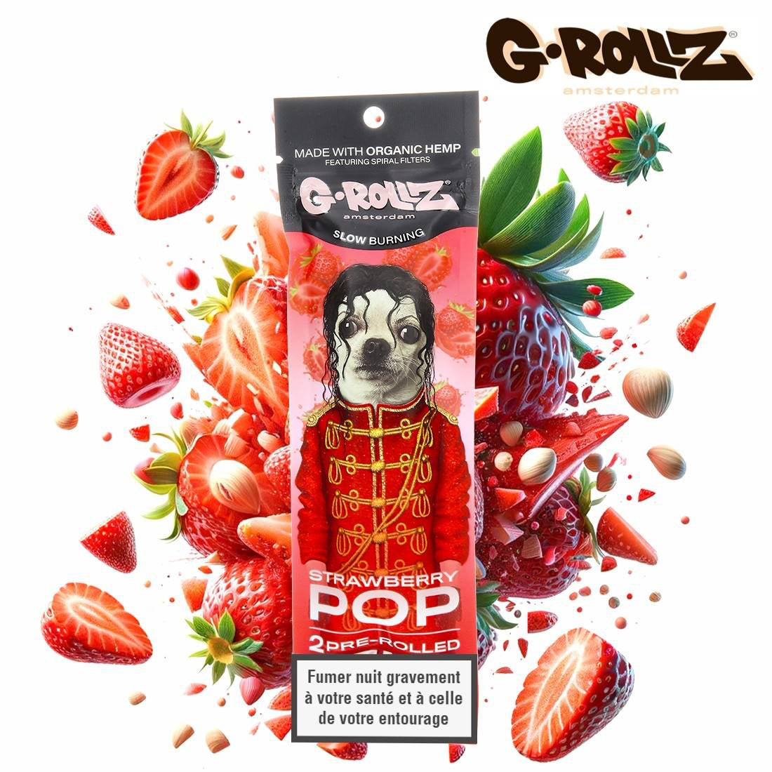 Blunt pré-roulé G-Rollz Strawberry Pop