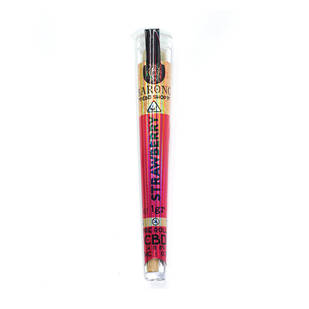 pre roll CBD strawberry fraise cigarette CBD cigare cigarettes CBD haut de gamme à fumer